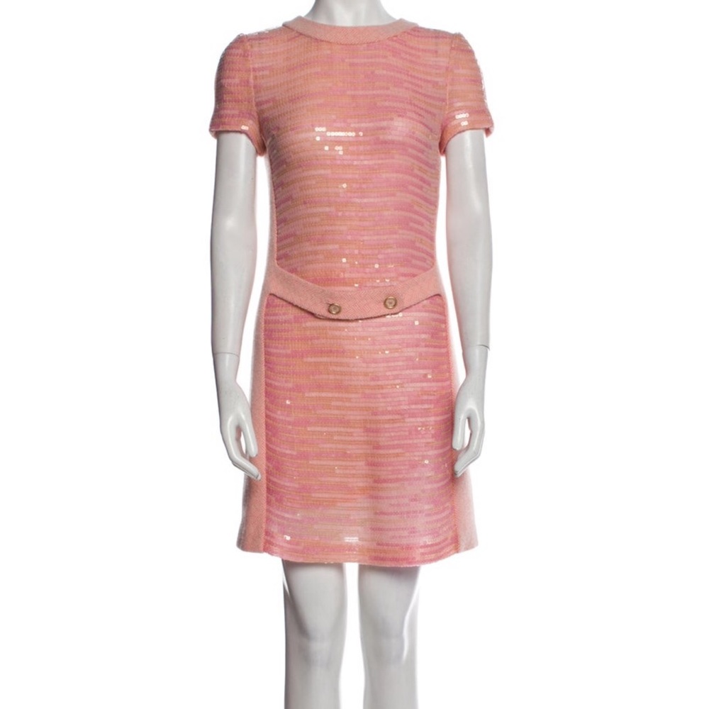 NWOT Chanel sequin dress pink